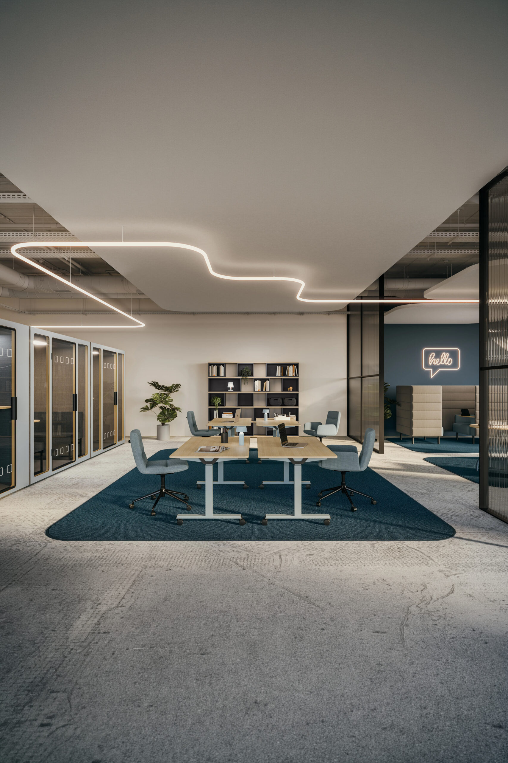 Arbeitsplätze — Höhenverstellbare Tische und Bench-Systeme